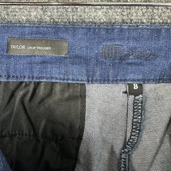 Kut From The Kloth Jeans Womens 8 Taylor Crop Trouser Cotton Stretch Pockets - Picture 4 of 9
